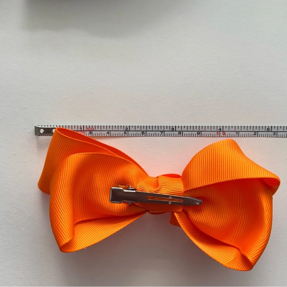 Claire's Halloween Hair Accessories (Skull Headband & Orange Bow) little girls